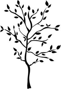 RoomMates RMK1317GM Tree Branches Peel and Stick Wall Decals , Black 